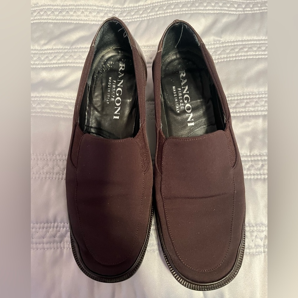 Rangoni of Firenze brown fabric shoes
